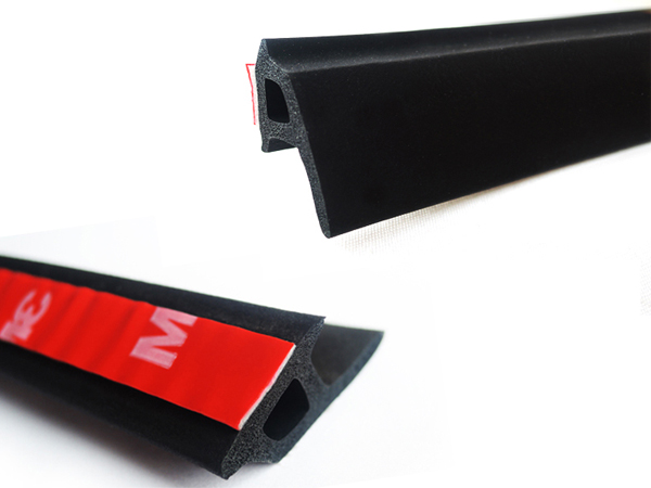 thumbnail interactive-video image 1 of 1/8" X 53" Wide X 12" Long Closed Cell Sponge Rubber – Neoprene/EPDM Blend W/ Adhesive, Made USA 1 of 4