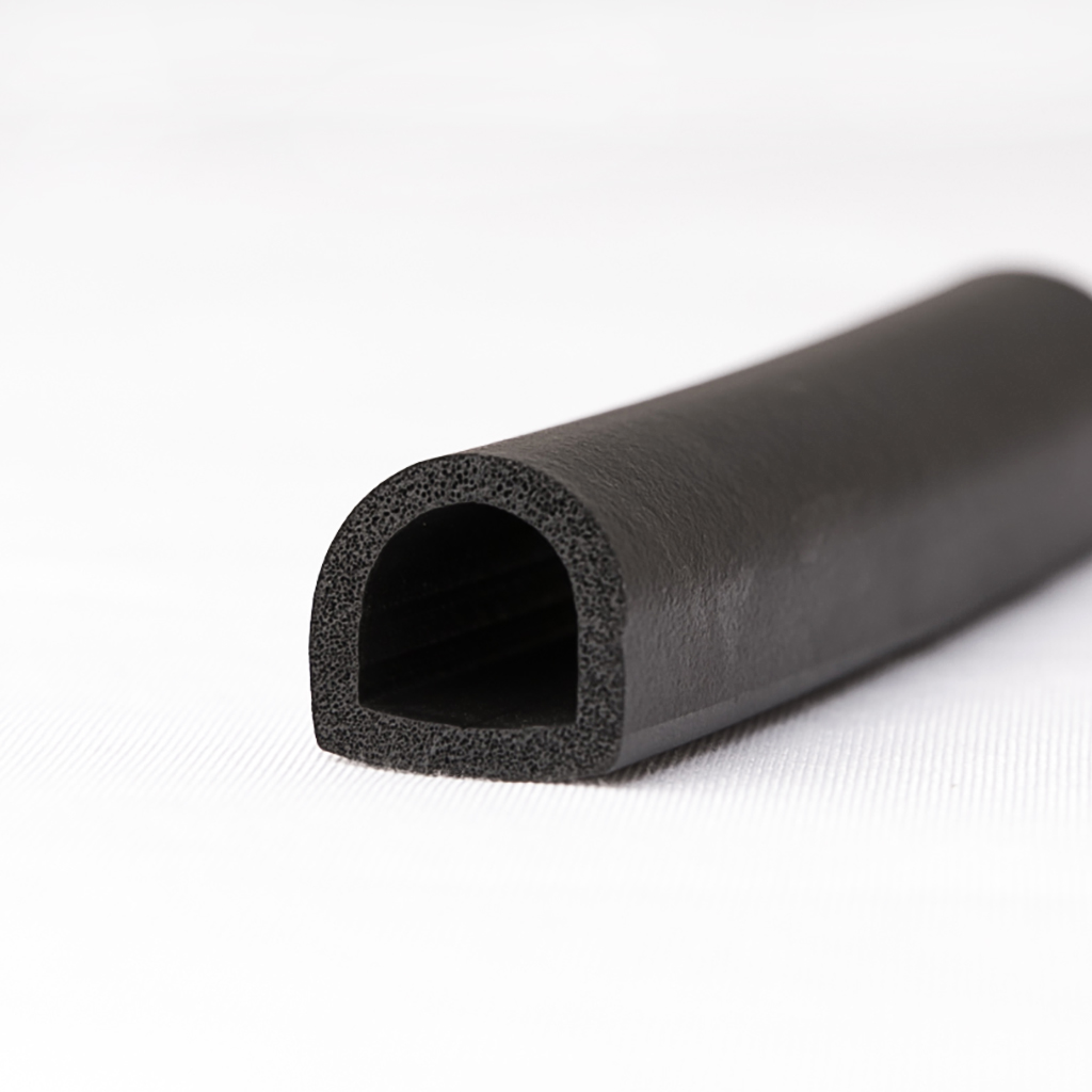 Water- and Weather-Resistant Hollow Foam Rubber Surface-Mount Seals