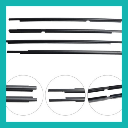 Toyota 68160-52110 Weatherstrip Assy, Front Door Glass, Outer RH