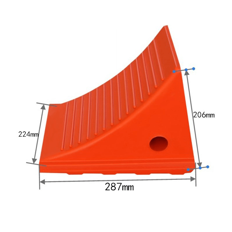 30 Ton Orange Urethane Wheel Chock Polyurethane Wheel Chock