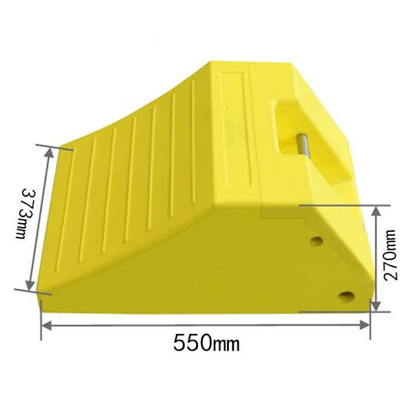 Extra Large Wheel Chock Heavy Duty Wheel Chocks for Semi Trucks, Utility, Tractor Trailer Polyurethane
