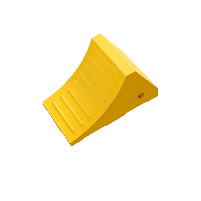 Heavy-duty Tyre Chocks for utes, trucks and heavy machinery, Safety Yellow (1)