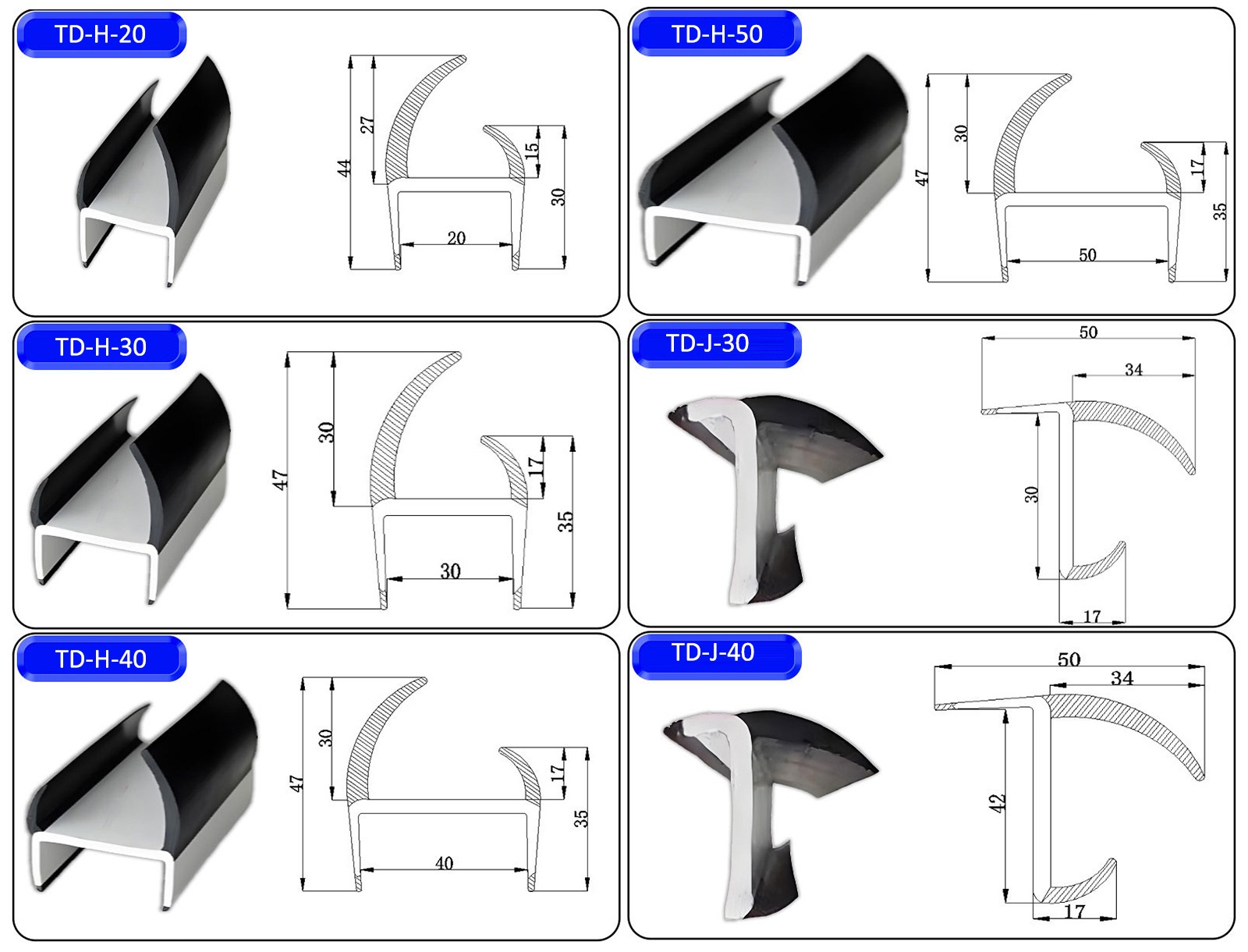 2026.3.10 Truck Door Seal Rubber PVC J and H Seal China Suppliers